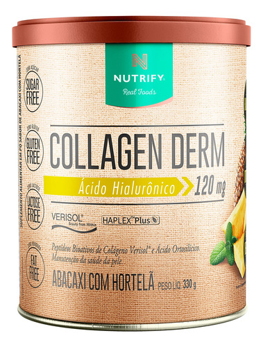 Collagen Derm Colágeno Verisol C/ Ácido Hialurônico Nutrify