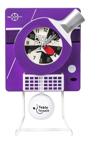 Reloj Despertador Inalámbrico Ping Pong Morado