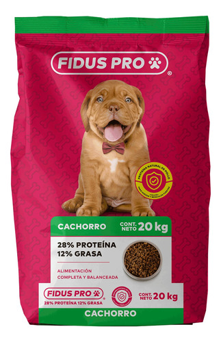 Alimento Seco Para Perro Fidus Pro Cachorro En Bolsa De 20kg