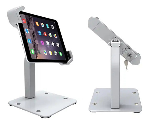 Soporte Para Tablets 7 A 11´ Base Stand Todo Metal Con Llave