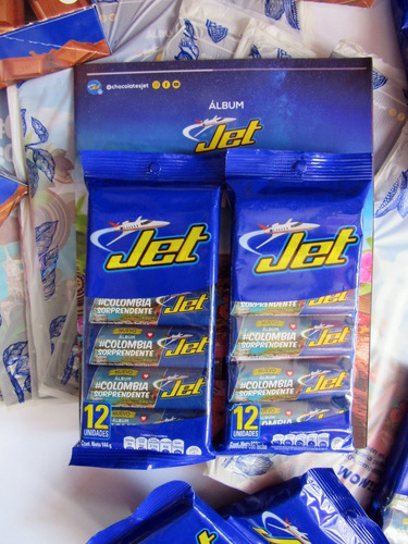 Álbum Jet Colombia Sorprendente Nuevo + 24 Chocolatinas