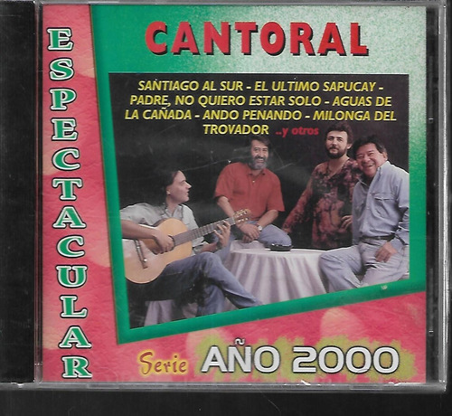 Cantoral Album Espectacular Serie Año 2000 Sello M&m Cd