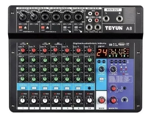 Consola Teyun A8 de mezcla 110V/220V