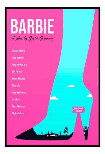 Cuadro Premium Poster 33x48cm Barbie Aesthetic