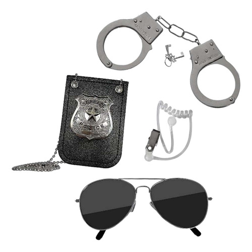 Juego De Accesorios Para Disfraz De Policía De Juguete De