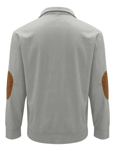Camisa De Manga Larga Sudadera Pana Casual Cuello Alto 12