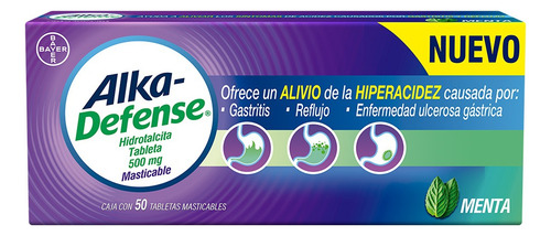 Alka Defense 500 Mg 50 Tabletas