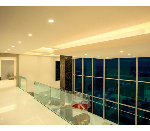 Imagen 7 de 10 de Panel Led 18w Redondo Incrustar 3000k Luz Calida