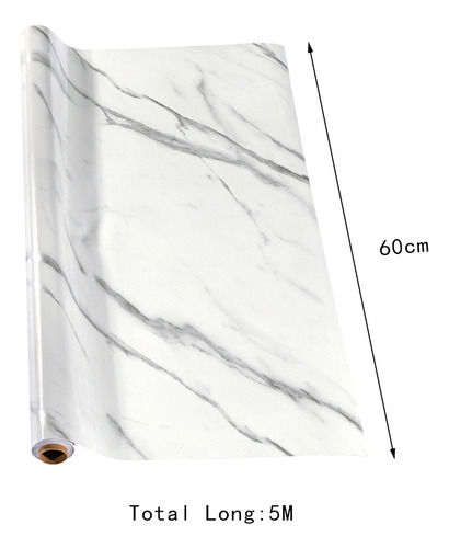 1 Rollo Grueso Pvc Mármol Contacto Papel Autoadhesivo Pelar