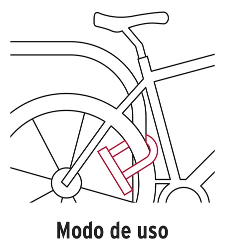 Candado Bicicleta Rígido Tipo U De 12 Mm, Hermex