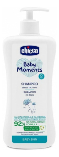 Shampoo Baby Moments Sem Lagrimas Chicco 500ml Natural