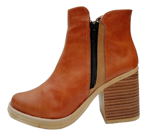 Imagen 2 de 2 de Botas Taco Medio Reptil, Suela Y Taco De Goma, Re Comodas!