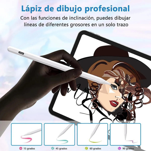 Lápiz Capacitivo 3 Puntas Para Tablet Galaxy Tab A9+ Gris