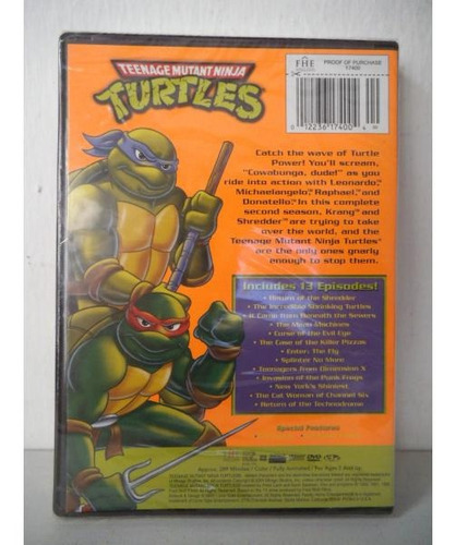 Imagen 2 de 3 de Tortugas Ninja Vol 2 Teenage Mutant Ninja Dvd