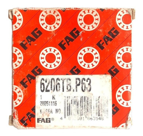 Rodamiento 6206. Tb. P63 Fag Alta Velocidad