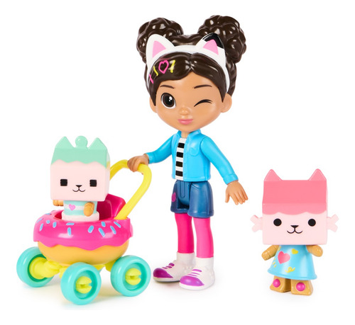 Gabby's Dollhouse Set De Figuras Gabby Cuidado De Gatitos
