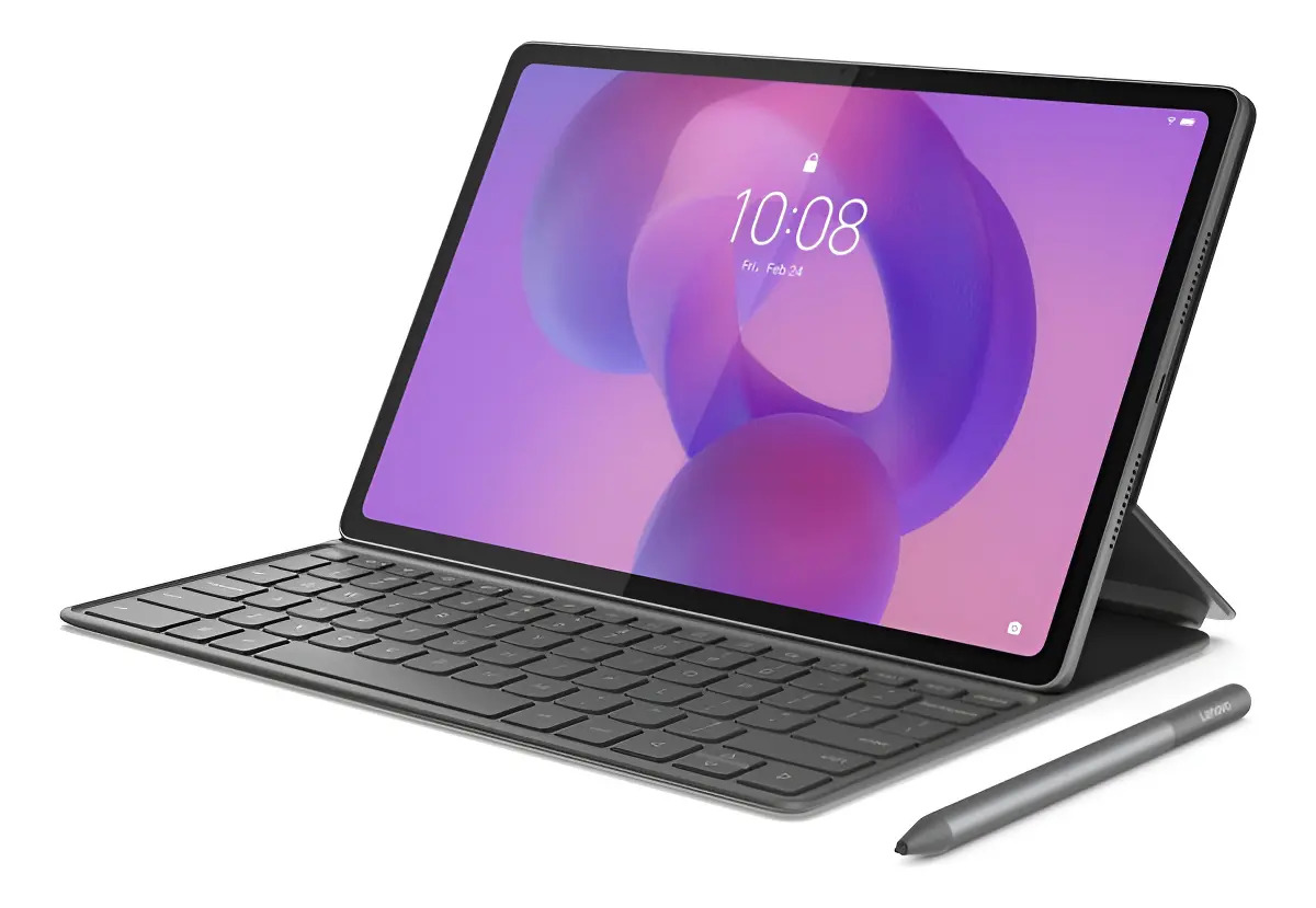 Tableta Lenovo Idea Tab Plus de 8 GB y 256 GB con teclado y lápiz gris Luna