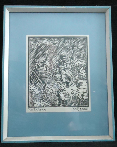 Xilogravura Guilherme Tell - Walter Alemm/escola Alemã 1929 (Usado)