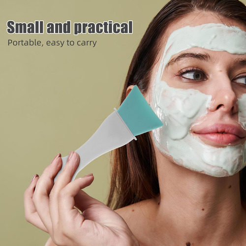 Mascarilla Facial De Silicona Suave De Silicona Con Brocha D