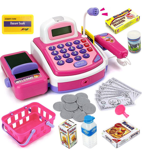 Liberty Imports Pretend Play Electronic Cash Register Toy | 
