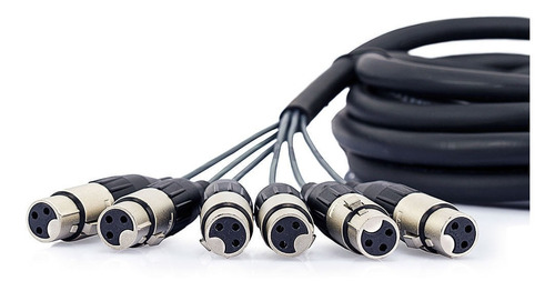 Multicabos Xlr 6 Vias Santo Angelo - 20 Metros