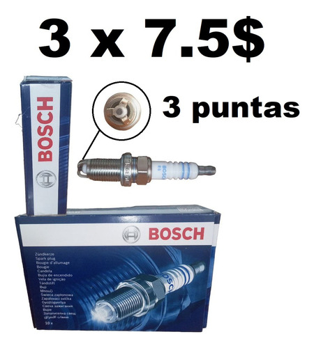 Bujia 3 Puntas Electrodos  Optra 1.8 Lts