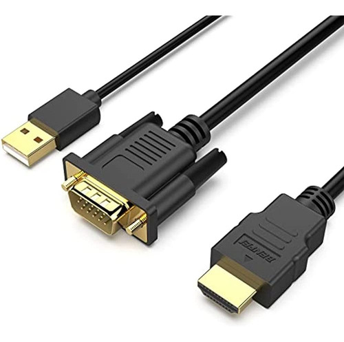 Cable Vga A Hdmi, Cable Benfei Vga A Hdmi De 6 Pies Con Sopo