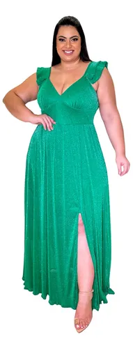 Vestido Plus Festa Longo MercadoLivre