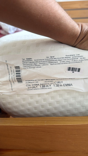 Colchão Casal Emma Basics Ortopédico E Hipoalergênico (Usado)