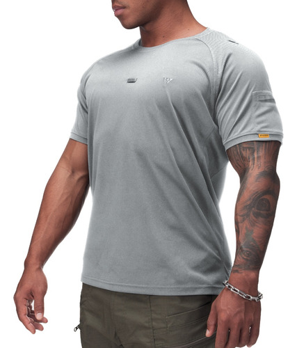 Camiseta Playera Militar Idogear Hombre Manga Corta Casual