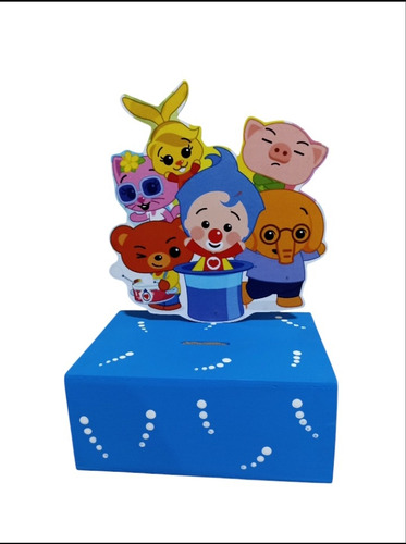 Servilleteros Plim Plim Y Amigos Pack 10+4 De Regalo Azul (Usado)
