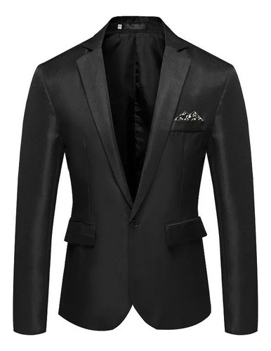 Blazer De Un Solo Pecho Para Hombre Slim Casual Talla Grande