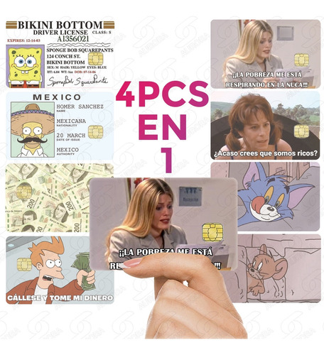 Sticker Cover Tarjeta Banco Licencia Skin Calcomania Juego