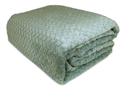 Frazada Jacquard Flannel 2 Plazas / Verde - Andes