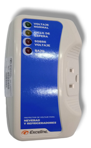 Protector De Voltaje Nevera Marca Exceline 115-120v (blanco)