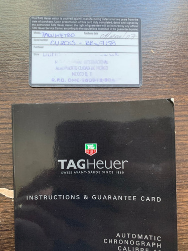 Relogio Tag Heuer Calibre 16 Aut Original Documentado