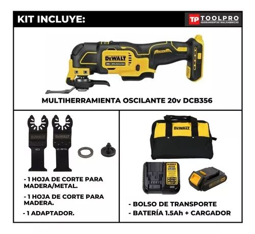 Dewalt Xr Kit Multiherramienta Corte Oscilante 20v Dcs356c1