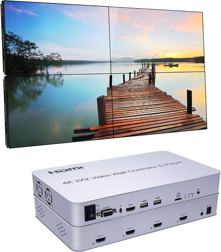 Video Wall Hdmi 2x2 MĂșltiples Modos De Pantallas