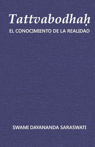 Libro Tattvabodhah (spanish Edition)