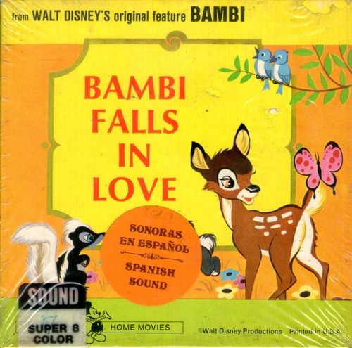 Super 8 Bambi Se Enamora Disney Opcional Digital Mem/pen/dvd