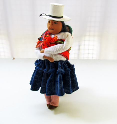 Muñeca Chola Antigua Boliviana Aymara De Coleccion Mamakolla