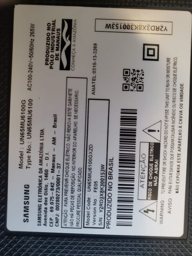 Cabo Av Audio E Video Rca Smart Tv Samsung Retirado Original