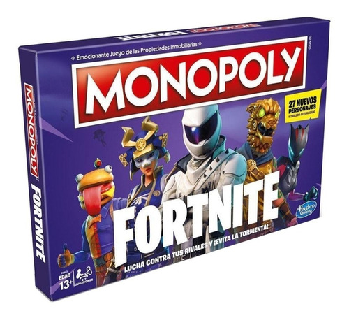 Imagen 1 de 1 de Juego de mesa Monopoly Fortnite Hasbro E6603