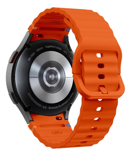 Correa De Silicona Naranja Para Samsung Galaxy Watch 7 40/44