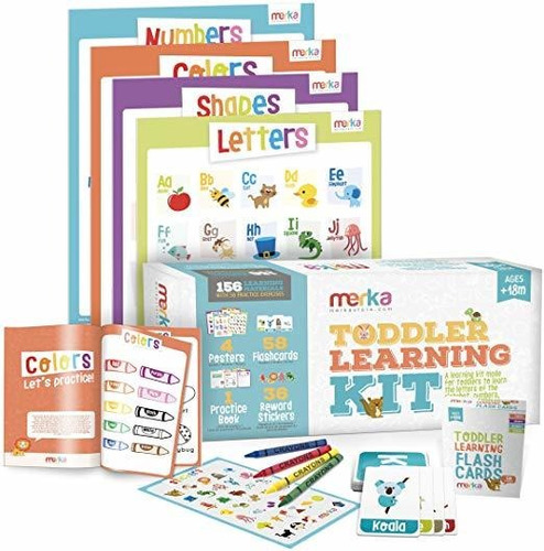 Merka - Kit De Aprendizaje Para Niños - Incluye 4 Pósteres, 