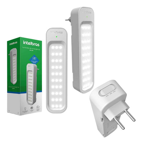 Kit 3 Luminária Emergência Autônoma 30 Led Intelbras Lea 150