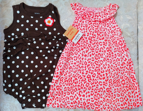 Conjunto Carter's / 2 Piezas De Niña / 12 Meses