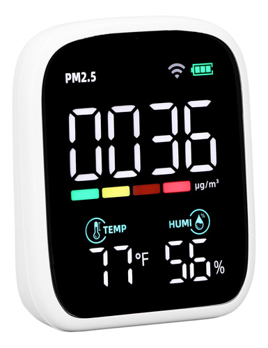 Medidor De Temperatura Del Detector De Calidad Del Aire Pm2.