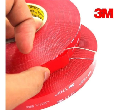 Cinta 3m Doble Cara, Bifaz, Vhb 4910 Doble Face 12mm 20m Transparente
