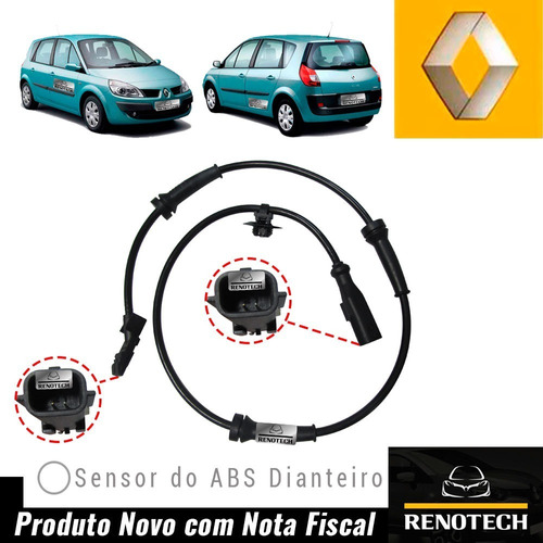 Sensor Abs Dianteiro Dir/esq Grand Scenic 08... 8200404460 